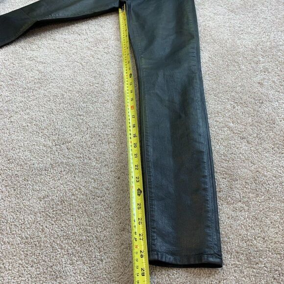 J Brand Super Skinny Black Green Coated Jeans Sz25 - Picture 10 of 10